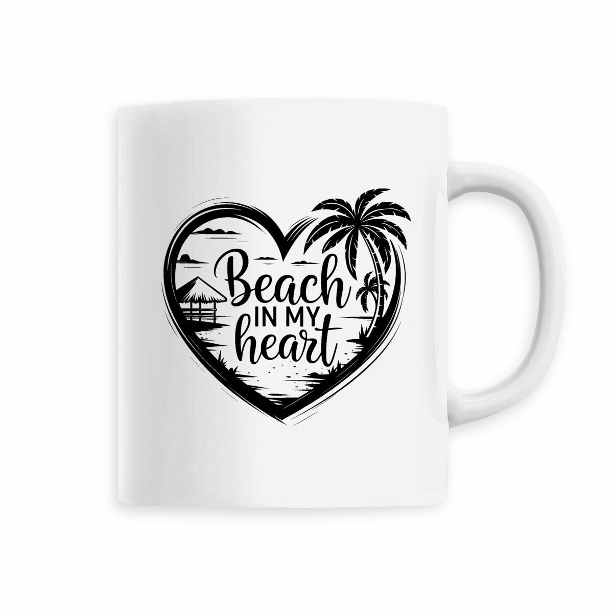 MUG CERAMIQUE BEACH IN MY HEART SHIRT ISLAND SURF