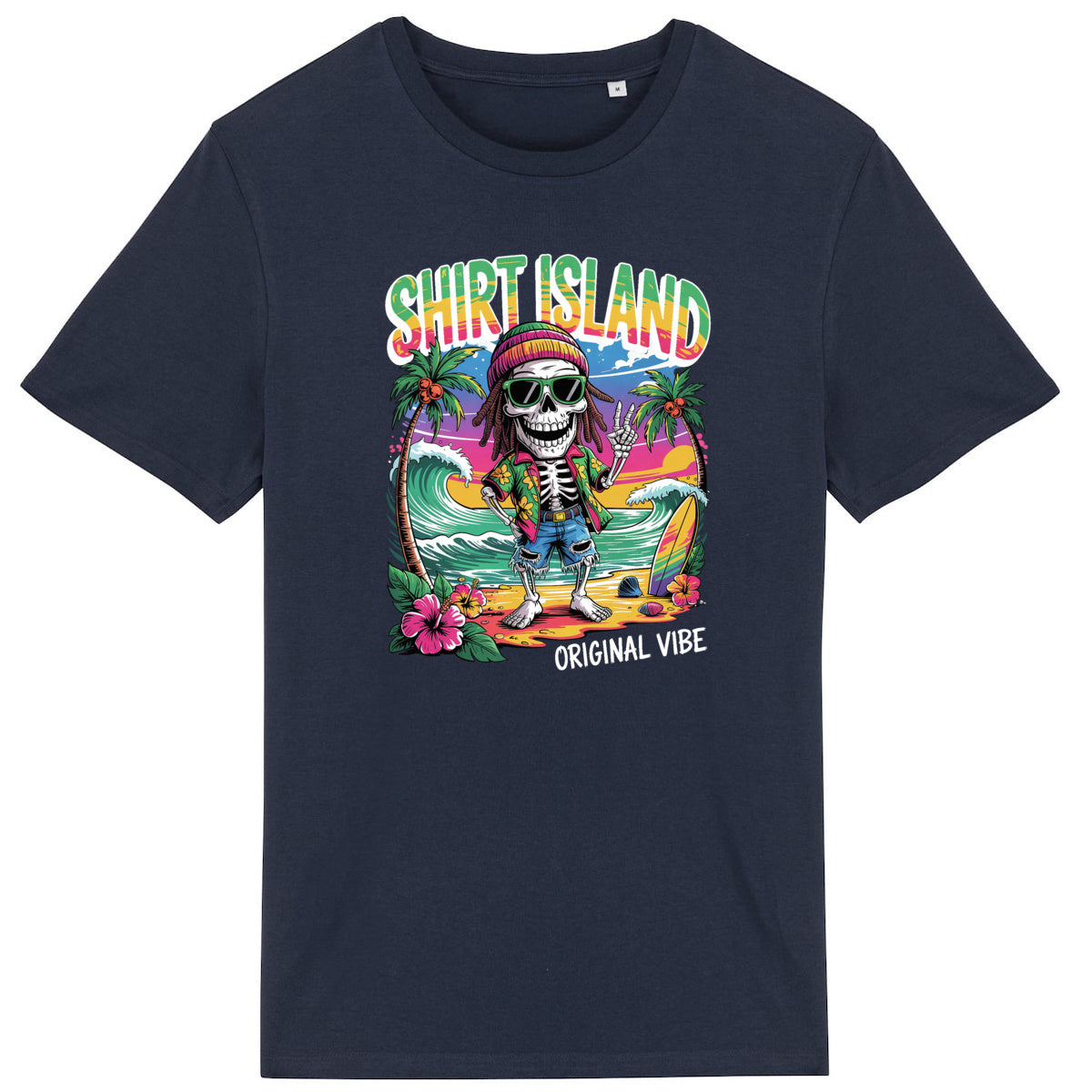 TEE SHIRT BIO PREMIUM SURF RASTA ORIGINAL VIBE SHIRT ISLAND MARINE