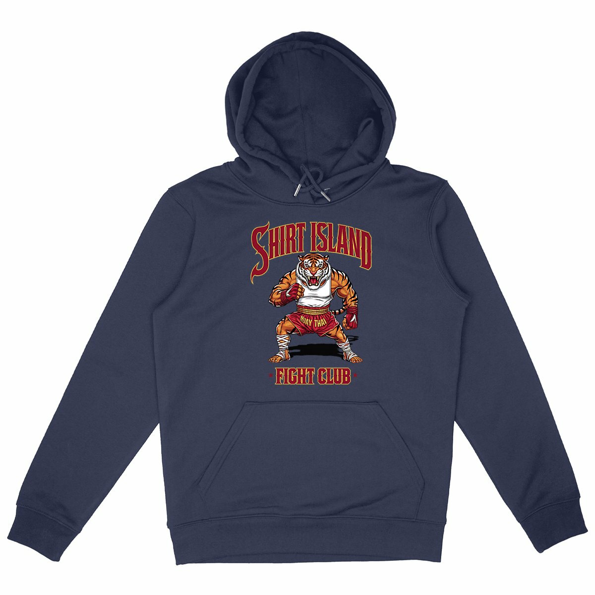 SWEATSHIRT A CAPUCHE BIO PREMIUM MUAY THAI ARTS MARTIAUX SHIRT ISLAND FIGHT CLUB MMA MARINE