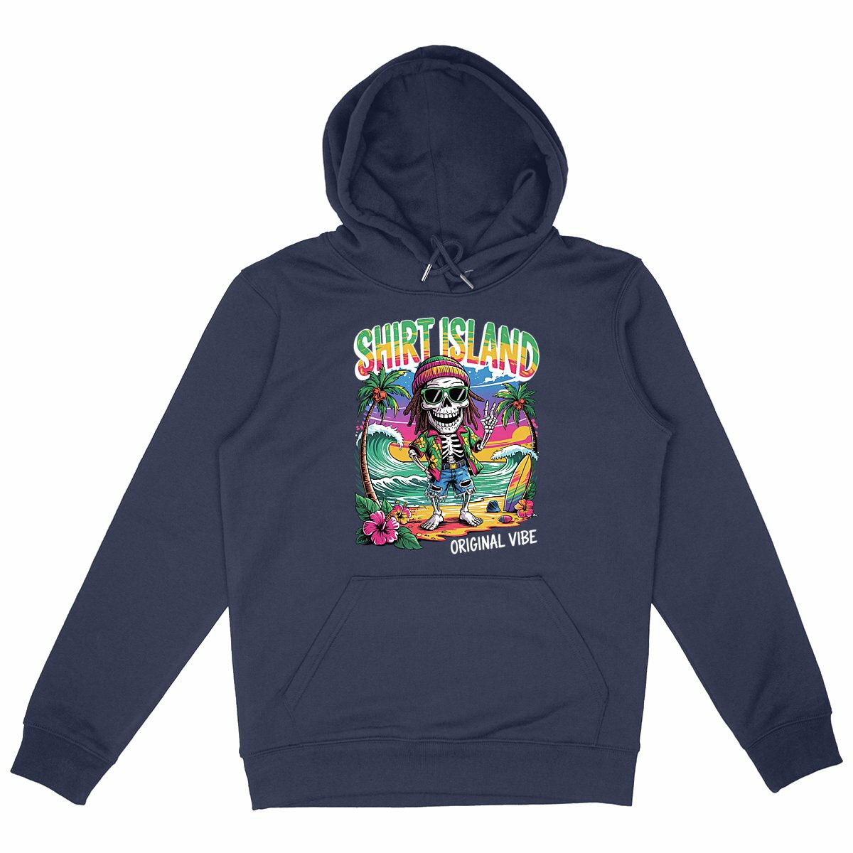 SWEATSHIRT A CAPUCHE BIO PREMIUM SURF RASTA ORIGINAL VIBE SHIRT ISLAND MARINE