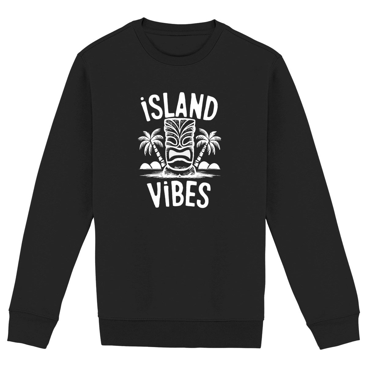 SWEATSHIRT BIO PREMIUM ISLAND VIBES SHIRT ISLAND SURF NOIR