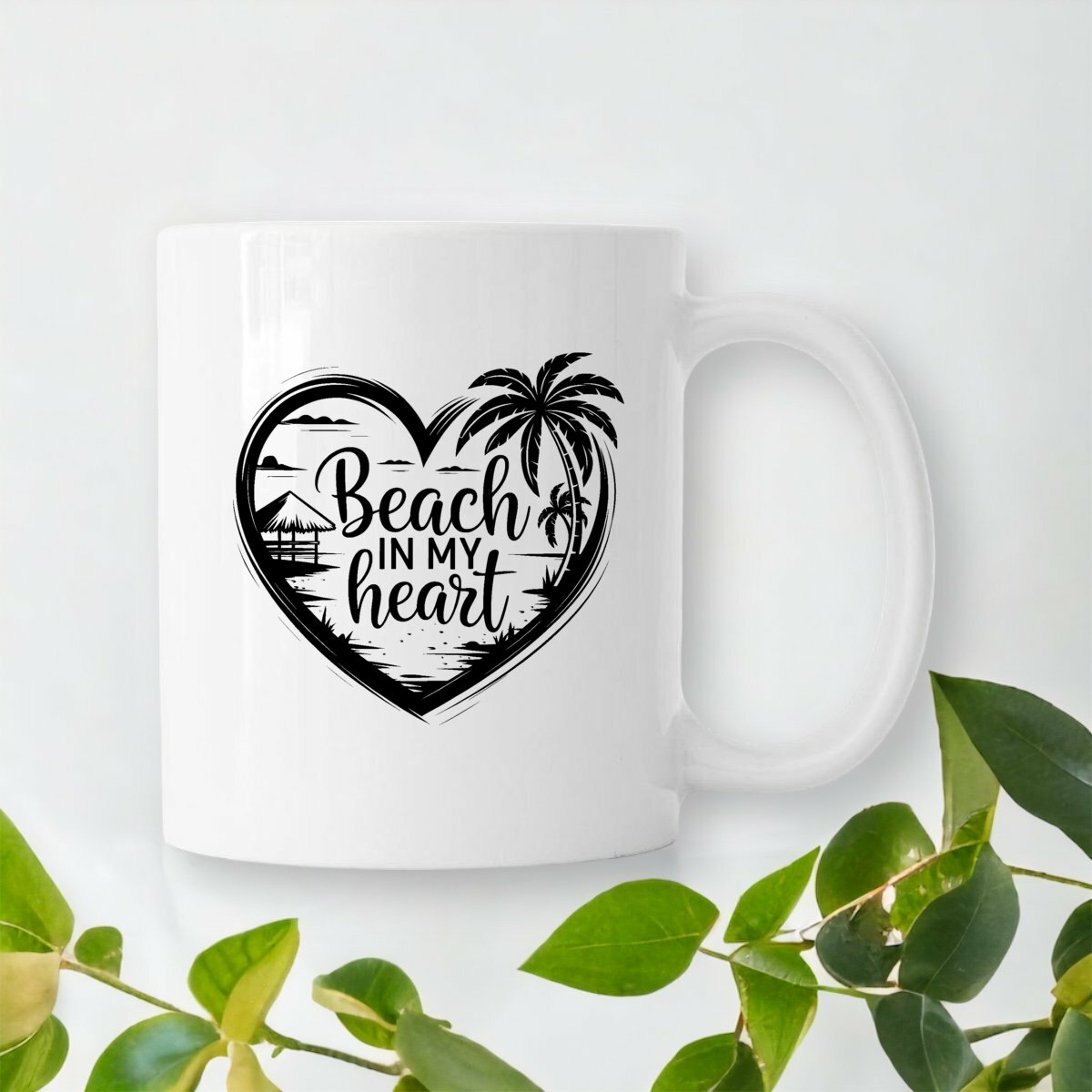 MUG CERAMIQUE BEACH IN MY HEART SHIRT ISLAND SURF