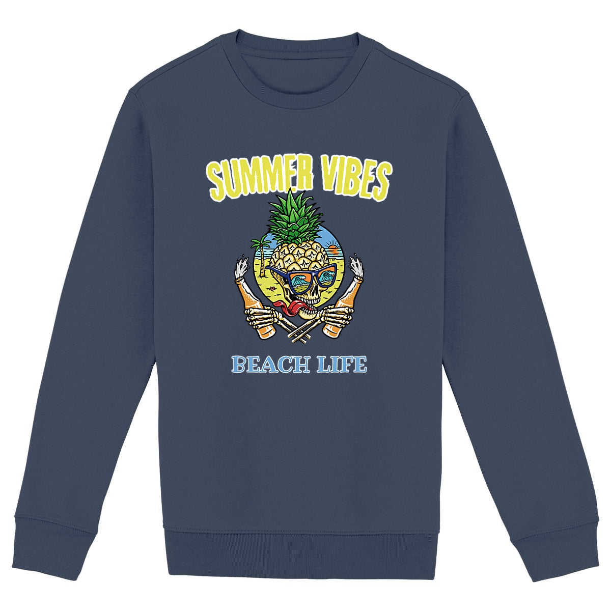 SWEATSHIRT BIO PREMIUM SURF SUMMER VIBES SHIRT ISLAND MARINE