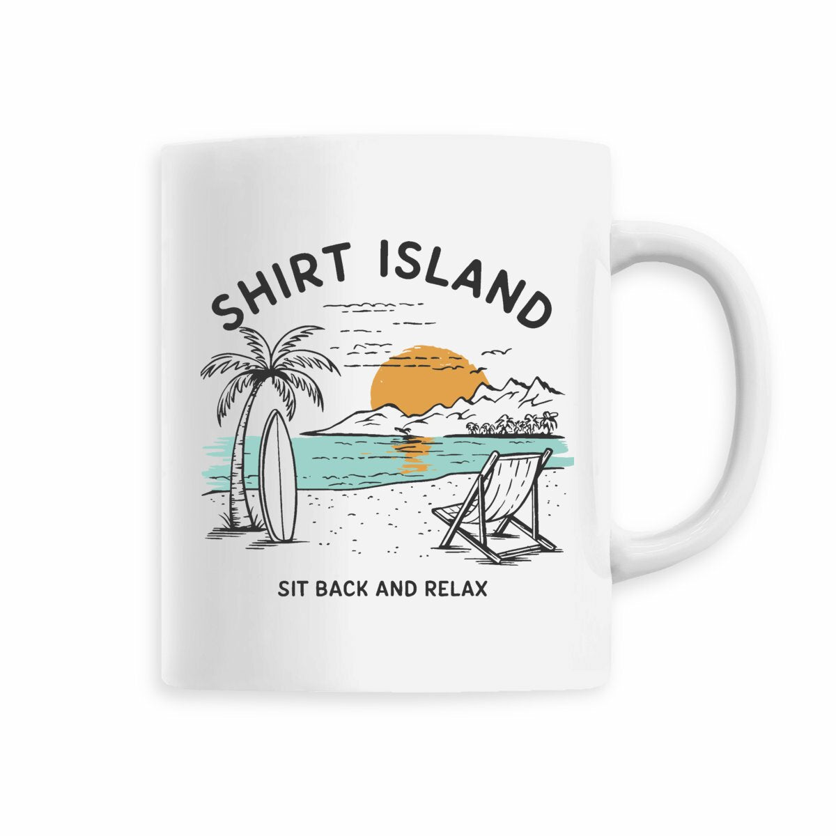 MUG CERAMIQUE SURF SHIRT ISLAND - SIT BACK AND RELAX