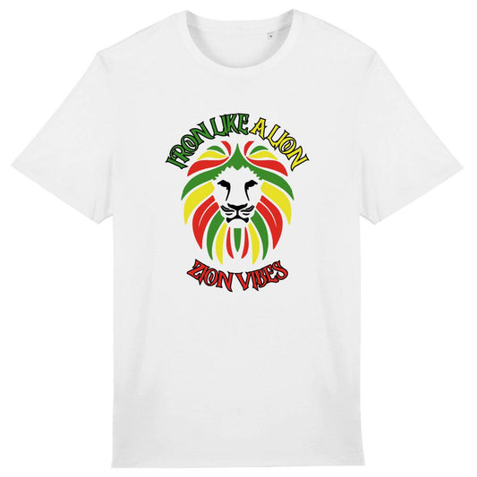 TEE SHIRT BIO PREMIUM SURF SKATE ZION VIBES SHIRT ISLAND BLANC