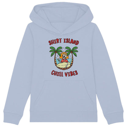 SWEATSHIRT A CAPUCHE KIDS BIO PREMIUM SURF SHIRT ISLAND BLEU