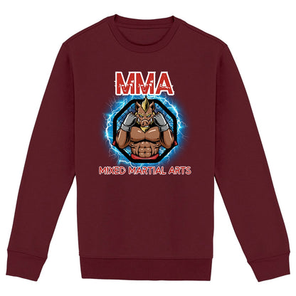 SWEATSHIRT BIO PREMIUM MMA SHIRT ISLAND BORDEAUX