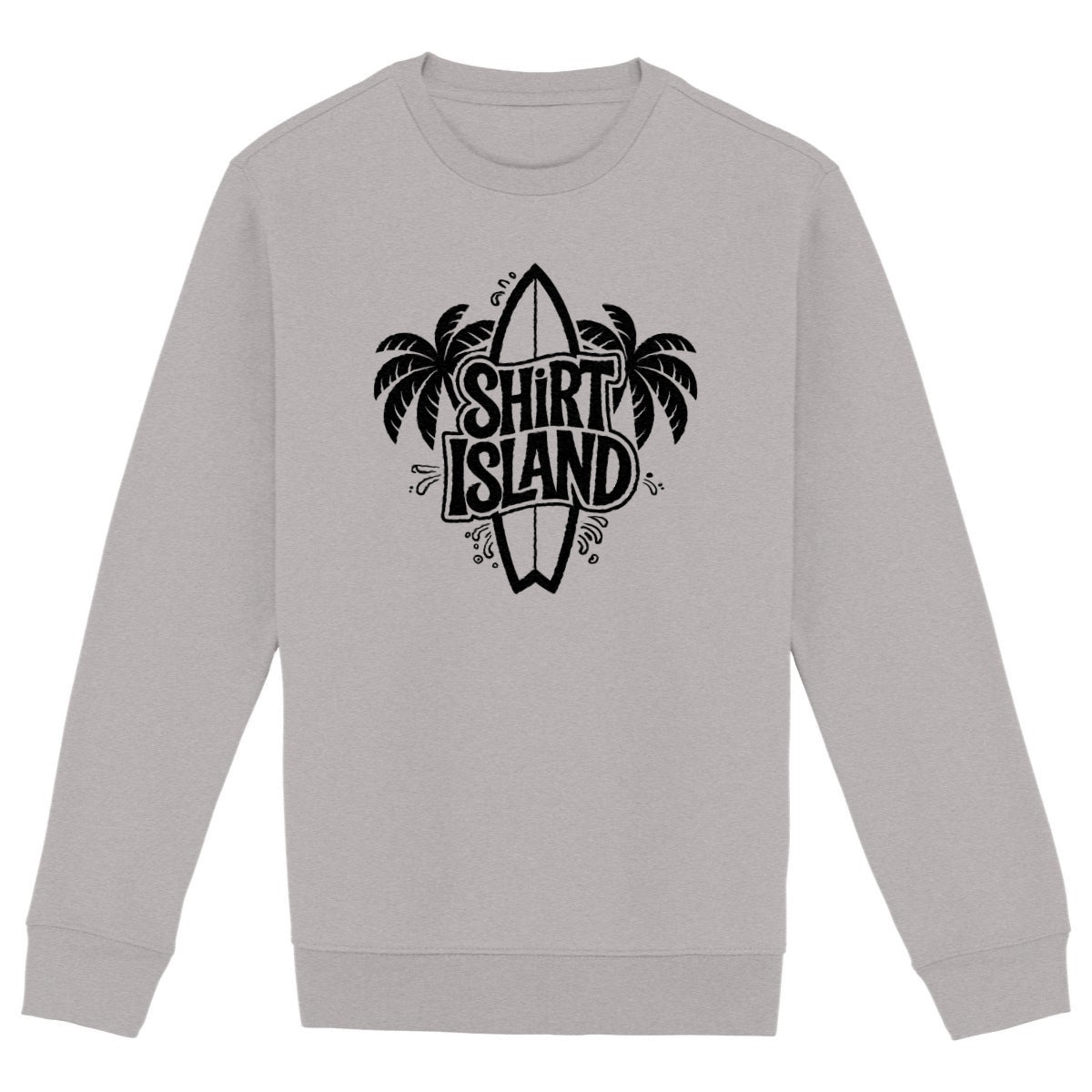 SWEATSHIRT BIO PREMIUM SURF SHIRT ISLAND GRIS