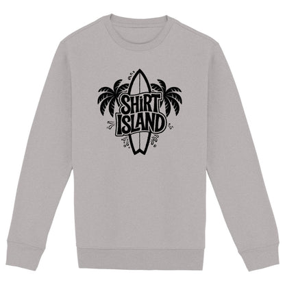 SWEATSHIRT BIO PREMIUM SURF SHIRT ISLAND GRIS