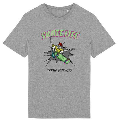 TEE SHIRT BIO PREMIUM SKATE LIFE SHIRT ISLAND GRIS