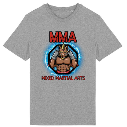 TEE SHIRT BIO PREMIUM MMA SHIRT ISLAND GRIS