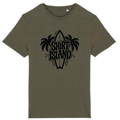 TEE SHIRT BIO PREMIUM SURF SHIRT ISLAND KHAKI