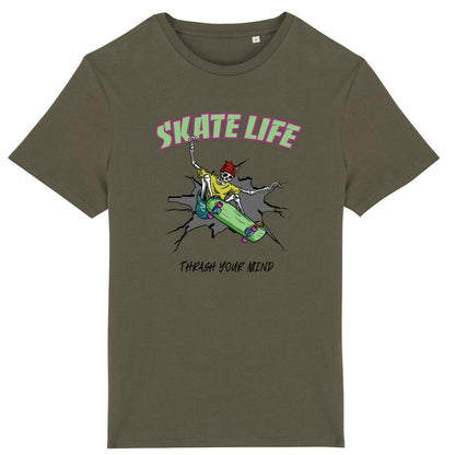 TEE SHIRT BIO PREMIUM SKATE LIFE SHIRT ISLAND KHAKI