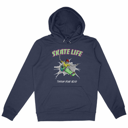 SWEATSHIRT A CAPUCHE BIO PREMIUM SKATE LIFE SHIRT ISLAND MARINE