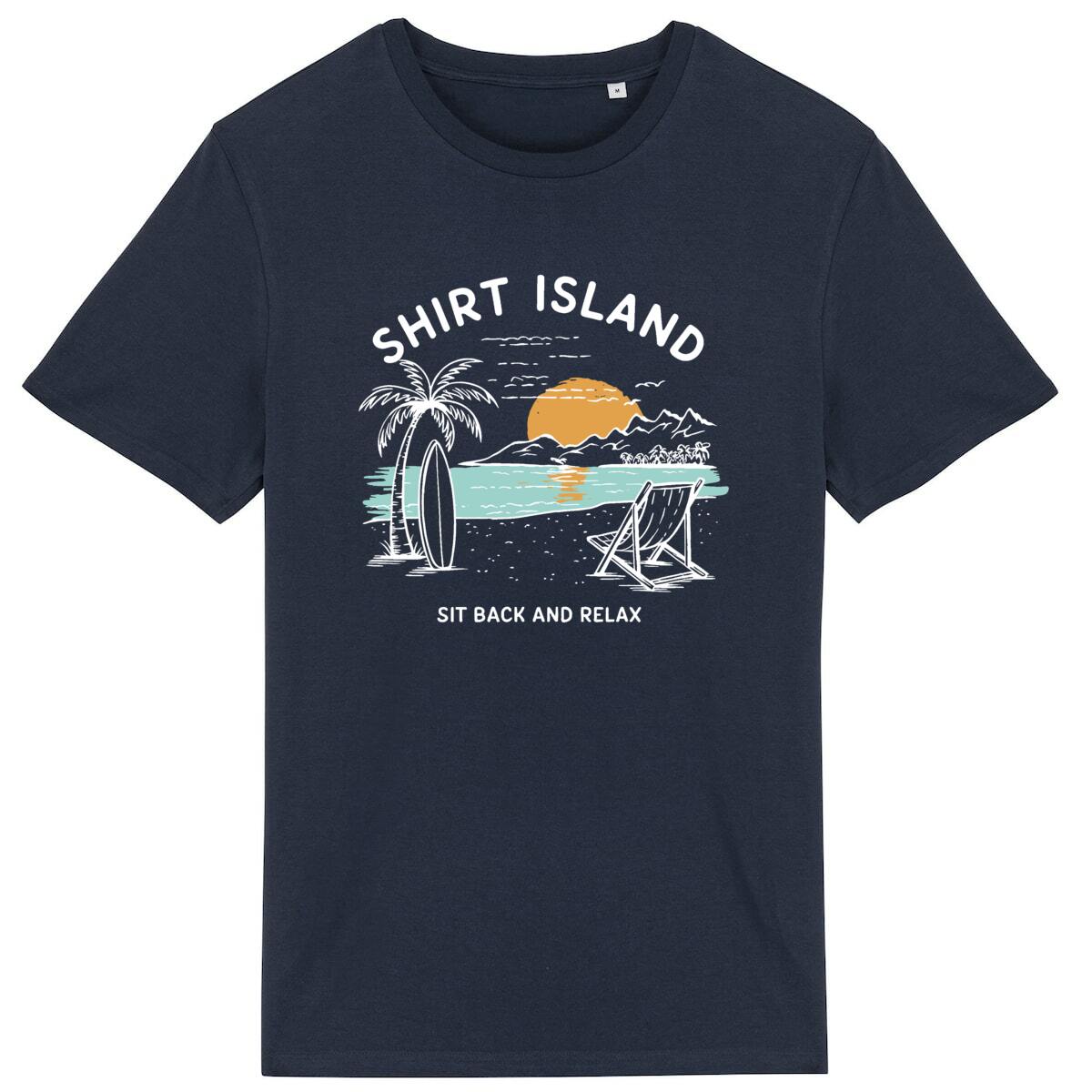 TEE SHIRT BIO PREMIUM SURF SHIRT ISLAND BEACH MARINE