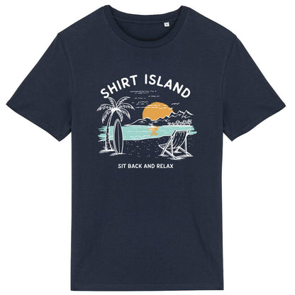 TEE SHIRT BIO PREMIUM SURF SHIRT ISLAND BEACH MARINE