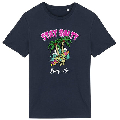 TEE SHIRT BIO PREMIUM SURF STAY SALTY SHIRT ISLAND MARINE