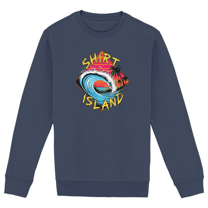 SWEATSHIRT BIO PREMIUM SURF SHIRT ISLAND WAVE MARINE