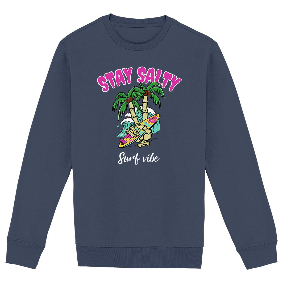 SWEATSHIRT BIO PREMIUM SURF STAY SALTY MARINE