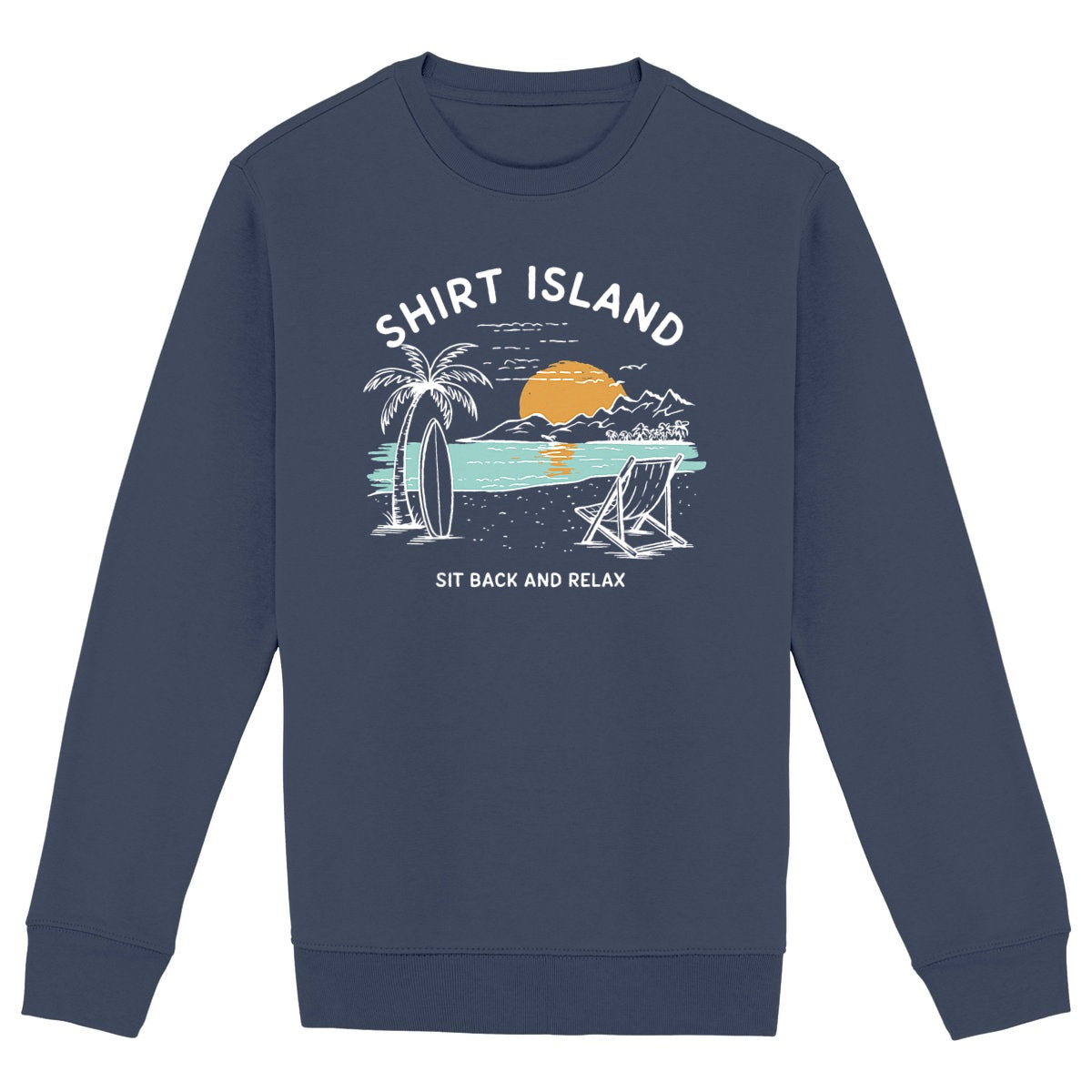 SWEATSHIRT BIO PREMIUM SURF SHIRT ISLAND BEACH MARINE