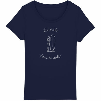 TEE SHIRT BIO PREMIUM SURF LES PIEDS DANS LE SABLE SHIRT ISLAND MARINE