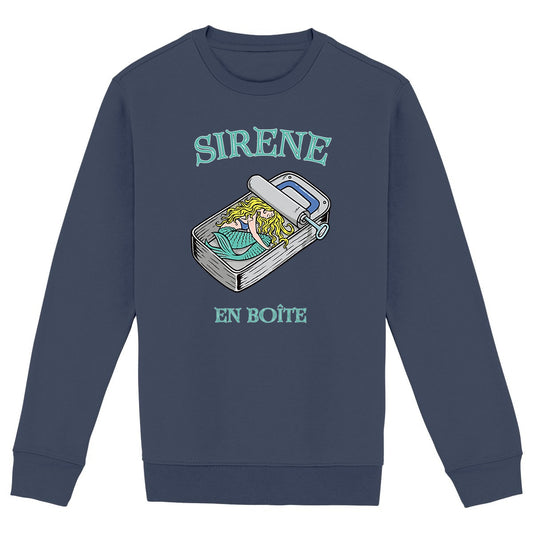 SWEATSHIRT BIO PREMIUM FEMME SURF SIRENE SHIRT ISLAND MARINE