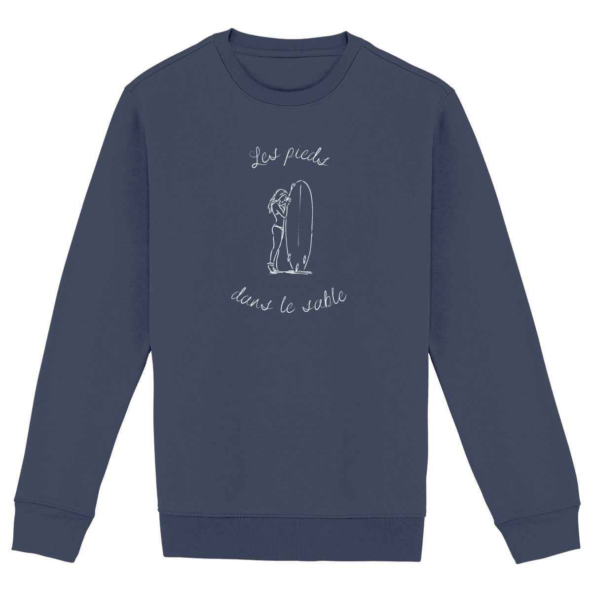 SWEATSHIRT BIO PREMIUM SURF LES PIEDS DANS LE SABLE SHIRT ISLAND MARINE