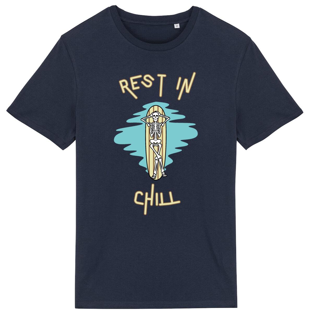 TEE SHIRT BIO PREMIUM SURF REST IN CHILL SHIRT ISLAND MARINE