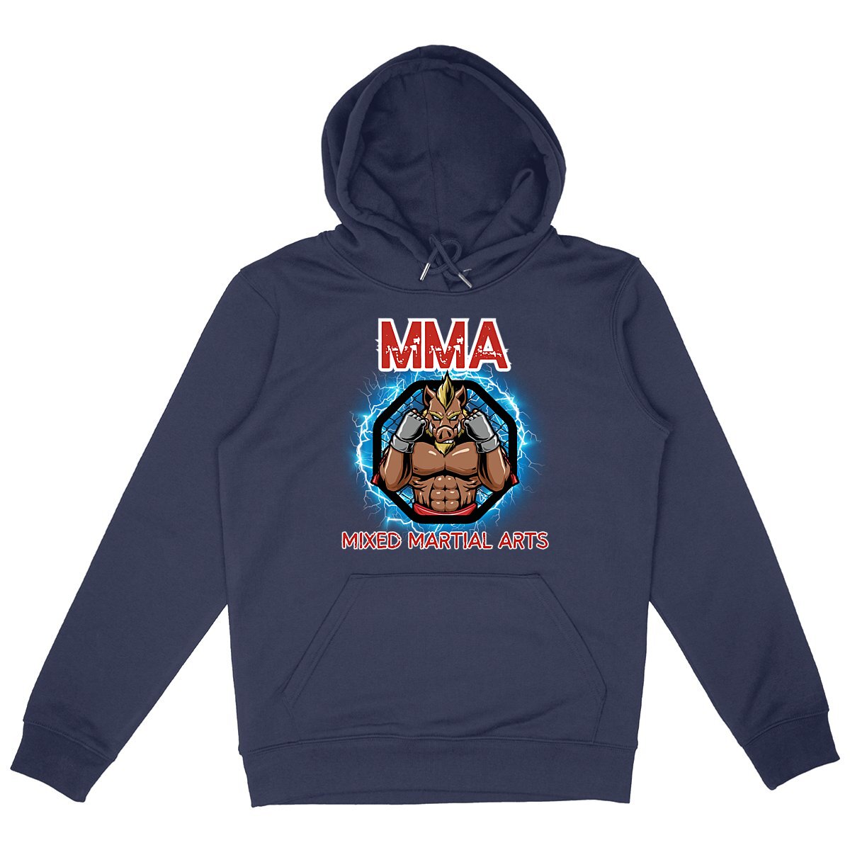 SWEATSHIRT A CAPUCHE BIO PREMIUM MMA SHIRT ISLAND MARINE