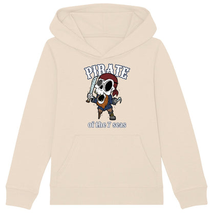 SWEATSHIRT A CAPUCHE KIDS BIO PREMIUM SURF PIRATE SHIRT ISLAND BEIGE