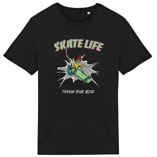 TEE SHIRT BIO PREMIUM SKATE LIFE SHIRT ISLAND NOIR