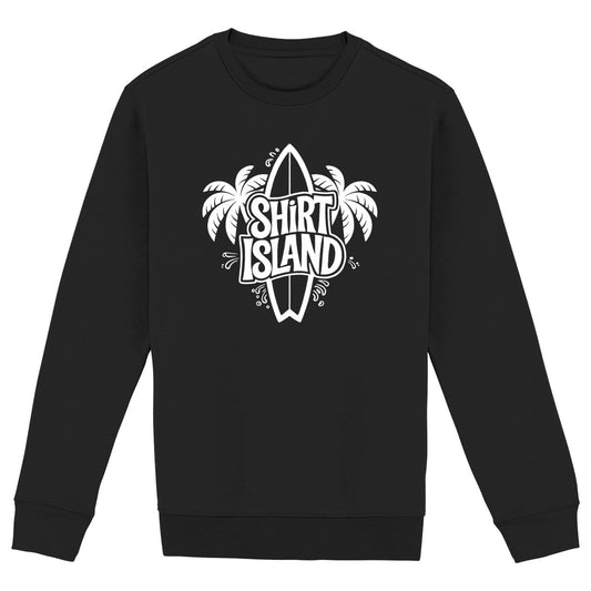 SWEATSHIRT BIO PREMIUM SURF SHIRT ISLAND NOIR