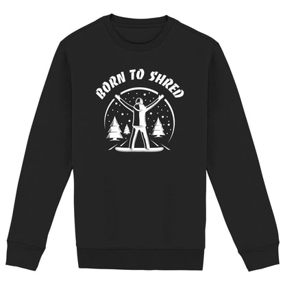 SWEATSHIRT BIO PREMIUM SNOWBOARD BORN TO SHRED SHIRT ISLAND NOIR