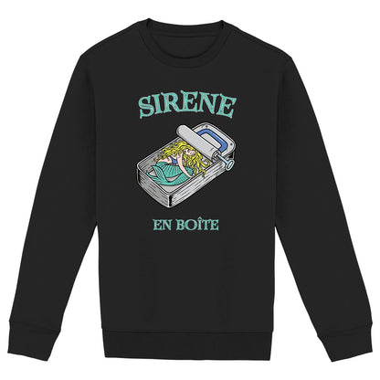 SWEATSHIRT BIO PREMIUM FEMME SURF SIRENE SHIRT ISLAND NOIR