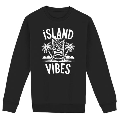 SWEATSHIRT BIO PREMIUM SURF ISLAND VIBES SHIRT ISLAND NOIR