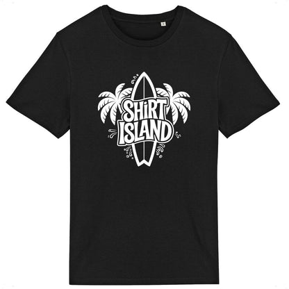 TEE SHIRT BIO PREMIUM SURF SHIRT ISLAND NOIR