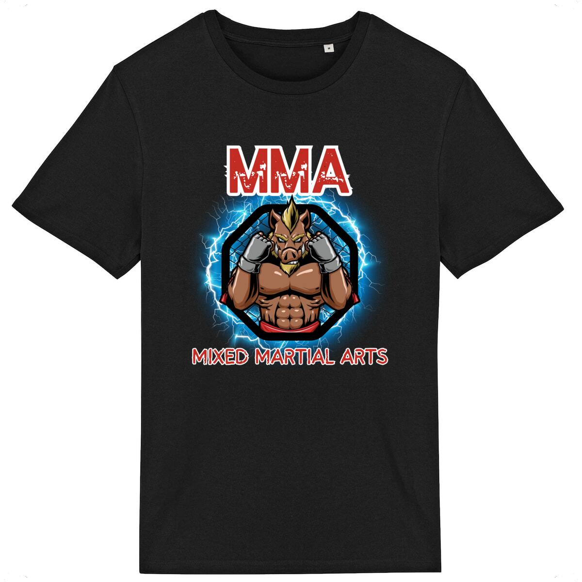 TEE SHIRT BIO PREMIUM MMA SHIRT ISLAND NOIR