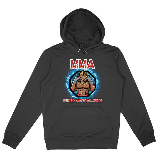 SWEATSHIRT A CAPUCHE BIO PREMIUM MMA SHIRT ISLAND NOIR