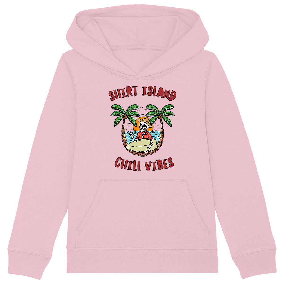 SWEATSHIRT A CAPUCHE KIDS BIO PREMIUM SURF SHIRT ISLAND ROSE