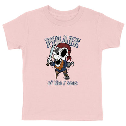 TEE SHIRT BIO KIDS PREMIUM SURF PIRATE SHIRT ISLAND ROSE