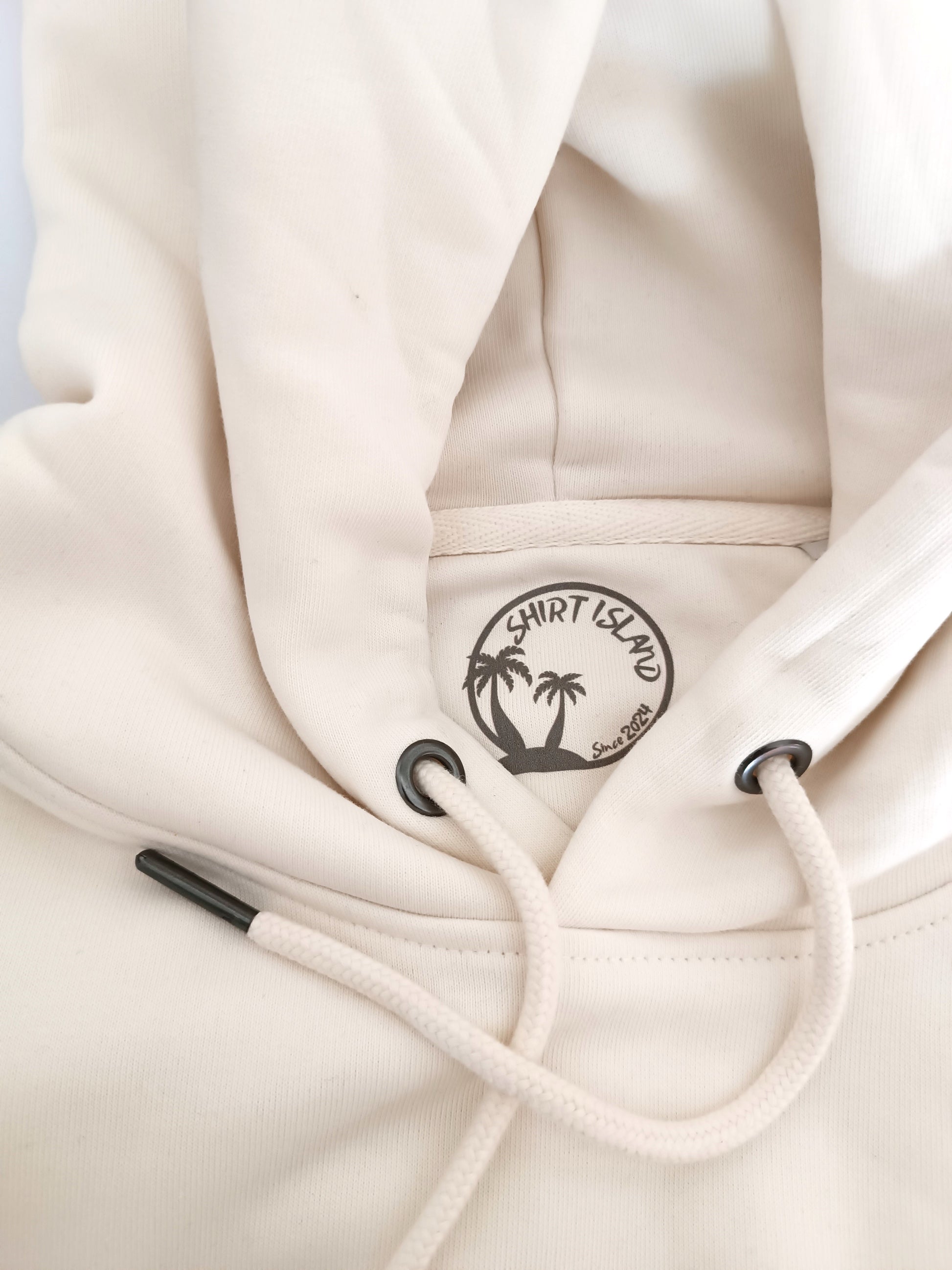 SWEATSHIRT A CAPUCHE BIO PREMIUM SKATE LIFE SHIRT ISLAND IVOIRE COL