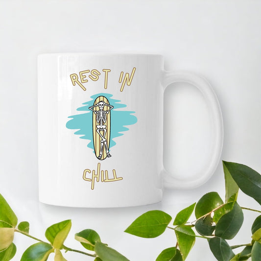 MUG CERAMIQUE SURF REST IN CHILL SHIRT ISLAND