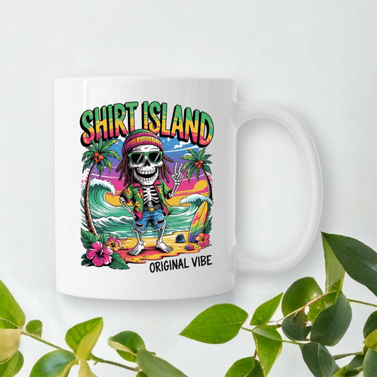 MUG CERAMIQUE SURF RASTA ORIGINAL VIBE SHIRT ISLAND