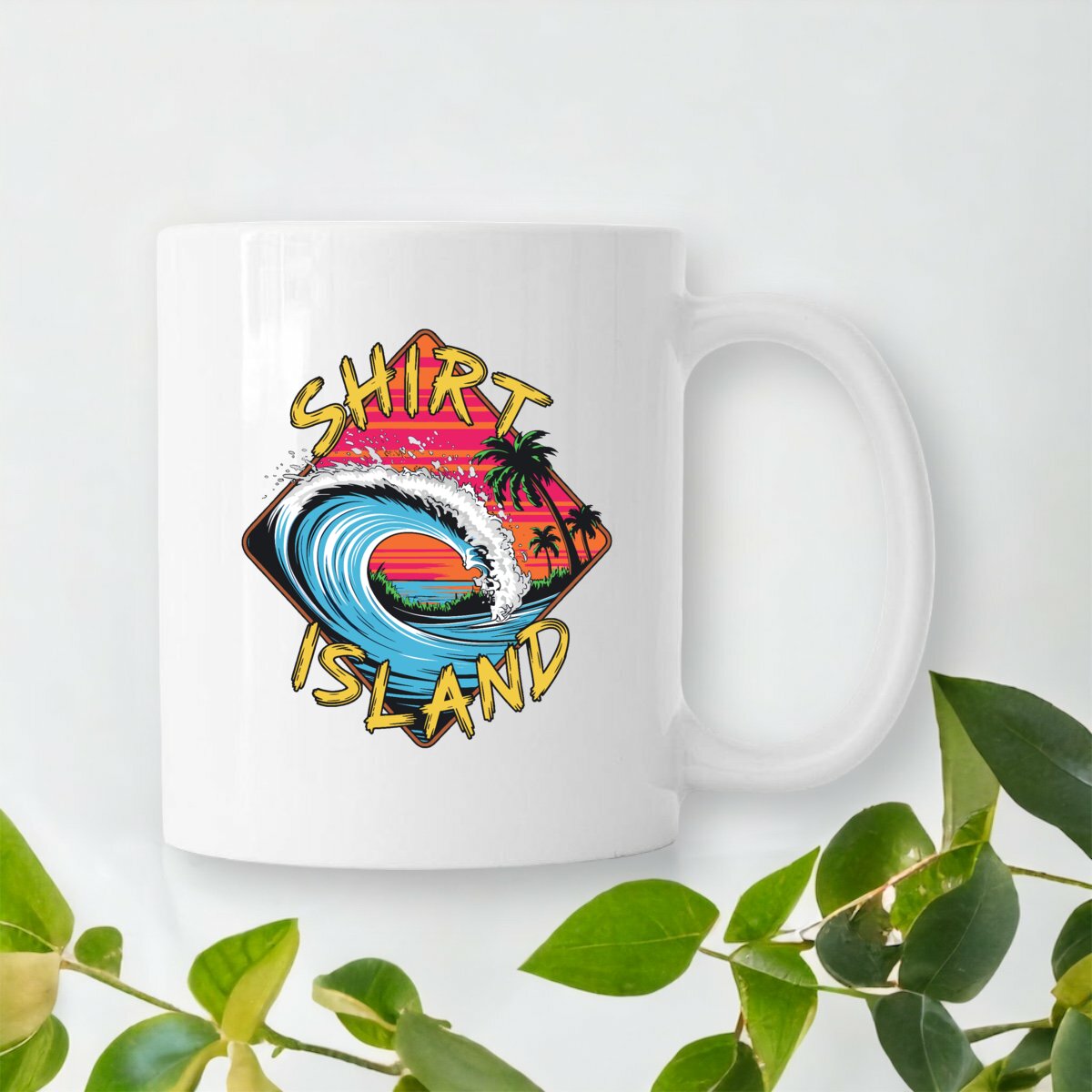 MUG CERAMIQUE SURF SHIRT ISLAND WAVE