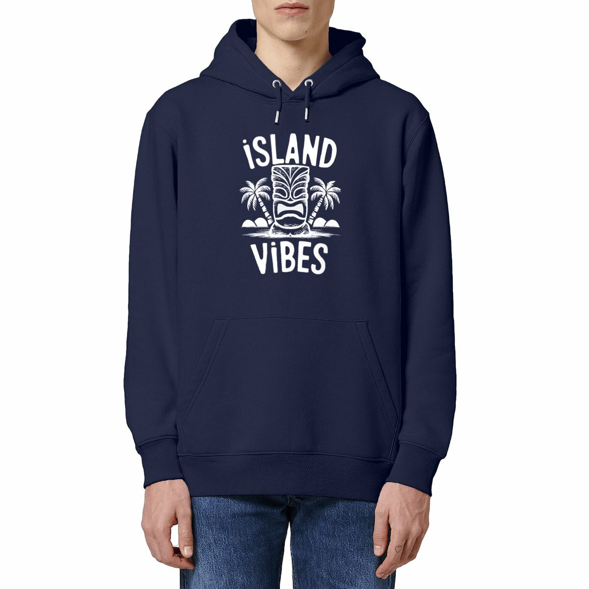 SWEATSHIRT A CAPUCHE BIO PREMIUM SURF ISLAND VIBES SHIRT ISLAND MARINE MODEL