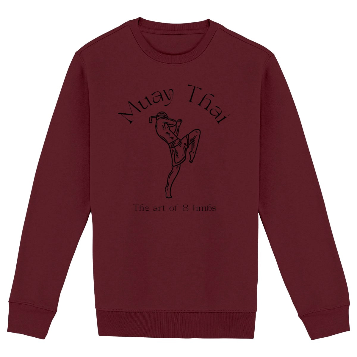 SWEATSHIRT BIO PREMIUM MUAY THAI SHIRT ISLAND BORDEAUX