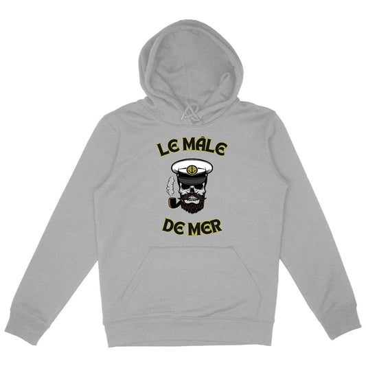 SWEATSHIRT A CAPUCHE PREMIUM SURF LE MALE DE MER SHIRT ISLAND GRIS