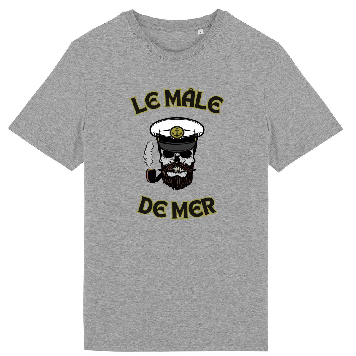 T-SHIRT BIO PREMIUM SURF LE MALE DE MER SHIRT ISLAND GRIS