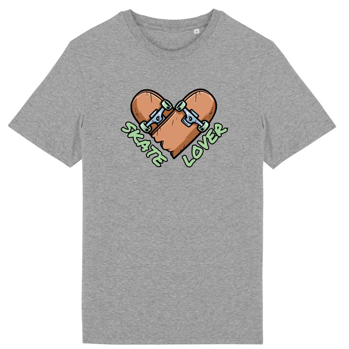 T-SHIRT BIO PREMIUM SKATE LOVER SHIRT ISLAND GRIS