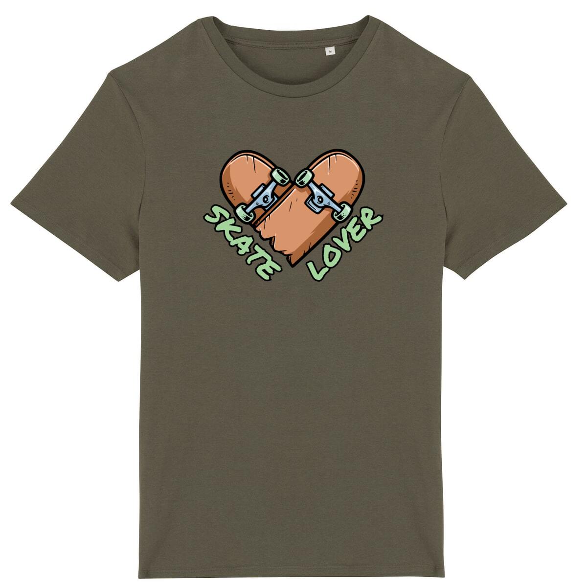 T-SHIRT BIO PREMIUM SKATE LOVER SHIRT ISLAND KHAKI